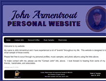 Tablet Screenshot of jdarmentrout.com